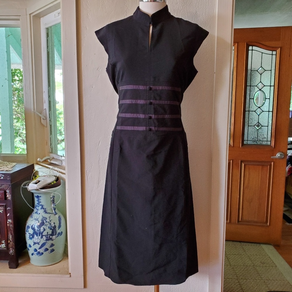 Le Chateau Militant Mandarin Sheath Dress
